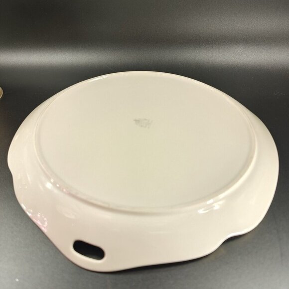 Pickard China Hand Decorated Poinsettia Plate Platter Porcelain USA Holiday VTG - Picture 11 of 16